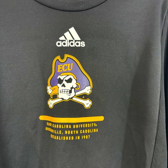 Adidas ECU East Carolina University Pirates Long Sleeve Sweatshirt Medium - Picture 2 of 9